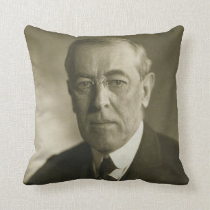 Cojín Decorativo Retrato 1919 de presidente Woodrow Wilson