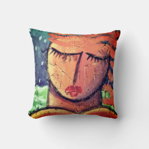 Cojín Decorativo Retrato abstracto de una mujer