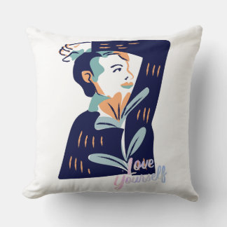 Cojín Decorativo Retrato Artístico Ama a Ti Mismo