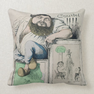 Cojín Decorativo Retrato de 1819-77) ilustraciones de Gustave