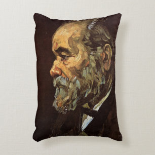 Cojín Decorativo Retrato de anciano con barba por Vincent van Gogh