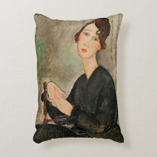 Cojín Decorativo Retrato de Dedie Hayden, 1918