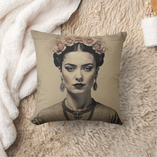 Cojín Decorativo Retrato de Frida Kahlo