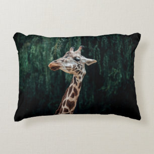 COJÍN DECORATIVO RETRATO DE GIRAFFE CUTE