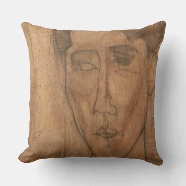 Cojín Decorativo Retrato de Jean Cocteau (1889-1963) 1917 (lápiz (Anverso)