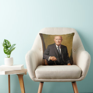 Cojín Decorativo Retrato de la República del Presidente Dwight D. E