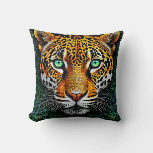 Cojín Decorativo retrato de leopardo