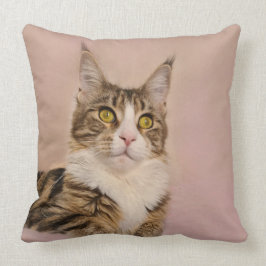 Cojín Decorativo Retrato de Maine Coon Kitten