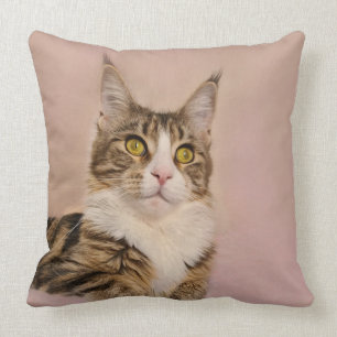 Cojín Decorativo Retrato de Maine Coon Kitten