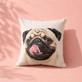 Cojín Decorativo Retrato de Mascota Minimalista Personalizado