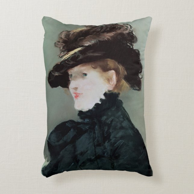Cojín Decorativo Retrato de Mery Laurent 1882 (Frente (Vertical))