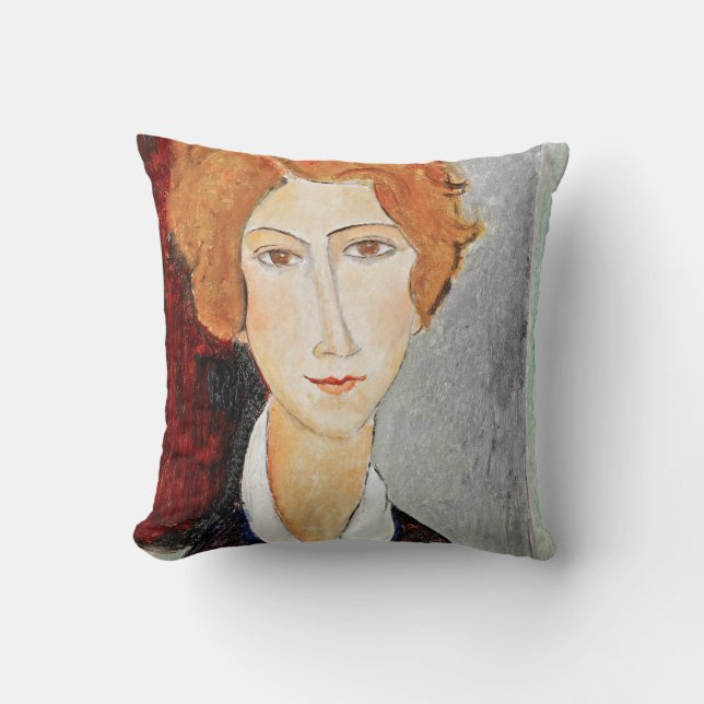 Cojín Decorativo Retrato de mujer, Modigliani (Anverso)