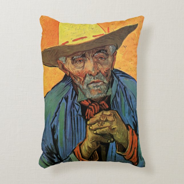 Cojín Decorativo Retrato de Patience Escalier por Vincent van Gogh (Frente (Vertical))