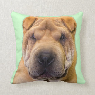 Cojín Decorativo Retrato de Shar Pei del chino