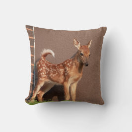 Cojín Decorativo Retrato de un alba (ciervo de cola blanca)