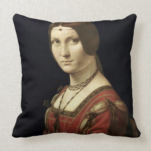Cojín Decorativo Retrato de una señora de la corte de Milano