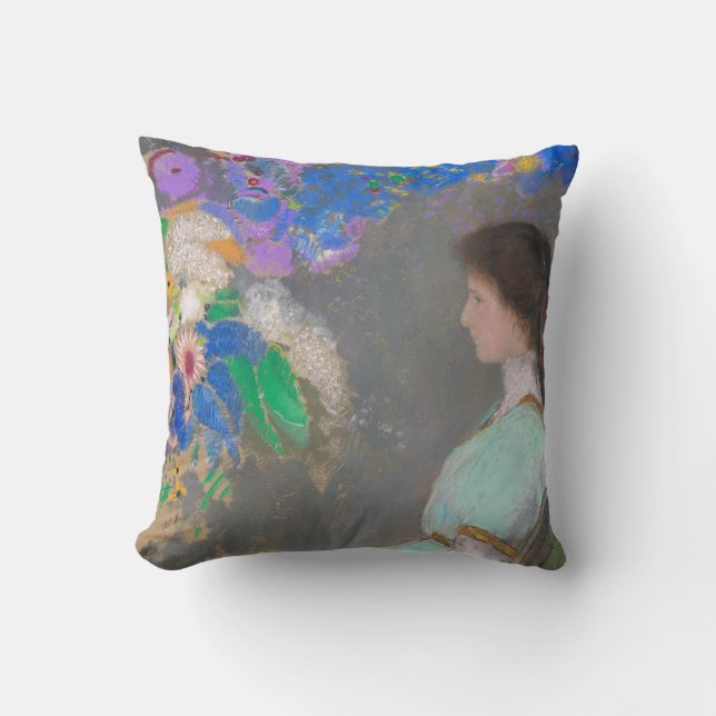 Cojín Decorativo Retrato de Violette Heymann, Redon (Anverso)