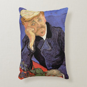 Cojín Decorativo Retrato del Doctor Gachet por Vincent van Gogh