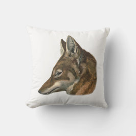 Cojín Decorativo Retrato del lobo abisinio