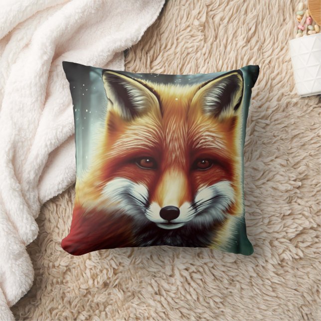 Cojín Decorativo Retrato Fluffy Red Fox (Manta)