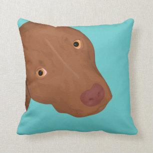 Cojín Decorativo Retrato lindo del perro - pitbull adorable