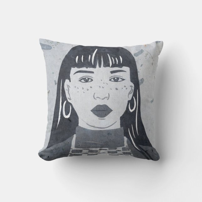 Cojín Decorativo Retrato nocturno (Anverso)
