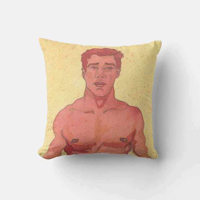 Cojín Decorativo Retrato rojo (Anverso)