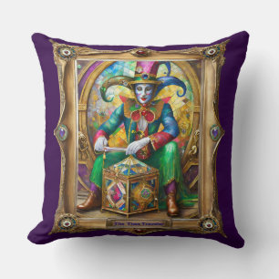 Cojín Decorativo retratos del reino de Mardi Gras - El viajero en e