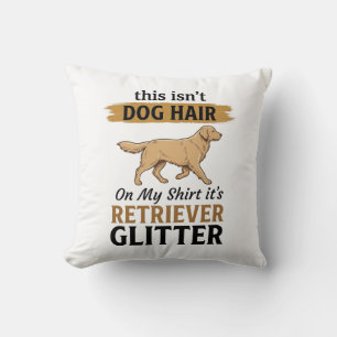 Cojín Decorativo Retriever Brillante Amante Perro Divertido Diseño