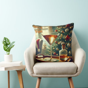 Cojín Decorativo Retro 50s Manhattan Martini Para Santa