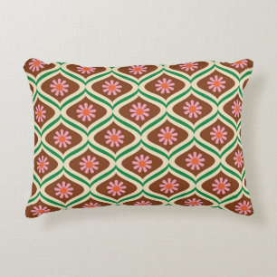 Cojín Decorativo Retro 70: Patrón floral vintage