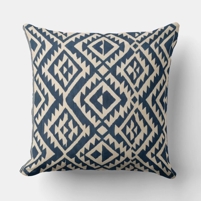 Cojín Decorativo Retro abstract geometric pattern Throw Pillow (Anverso)