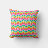 Retro arcoiris zigzags de colores vivos