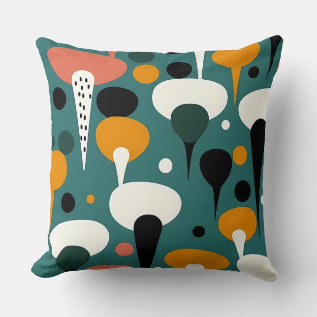 Cojín Decorativo Retro Atomic Mushroom Pillow (Anverso)