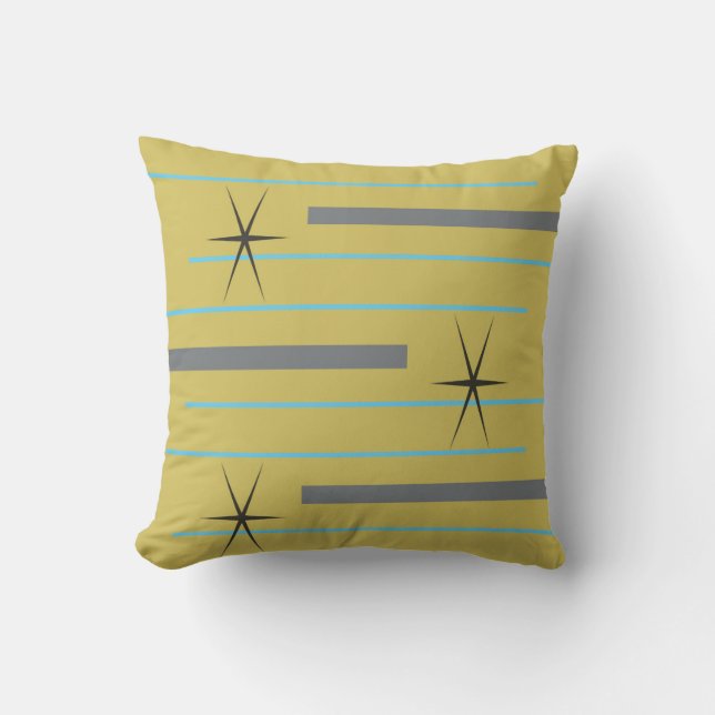 Cojín Decorativo Retro atómico dos (Anverso)