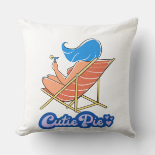 Cojín Decorativo Retro Beach Lounge Mujer Cutiembelleza
