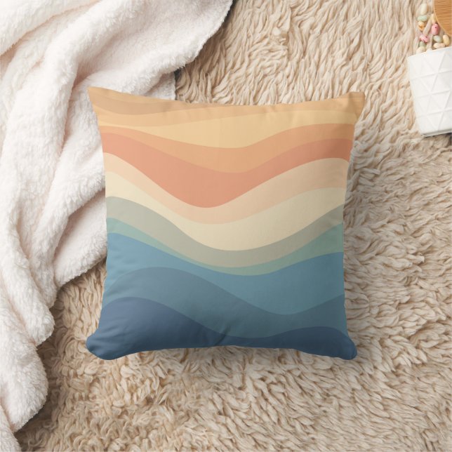 Cojín decorativo Retro Beach Waves (Manta)