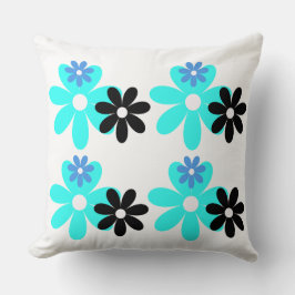 Cojín Decorativo Retro Blue Bloom Duo Pillow
