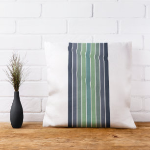 Cojín Decorativo Retro Blue & Green Surfboard Stried