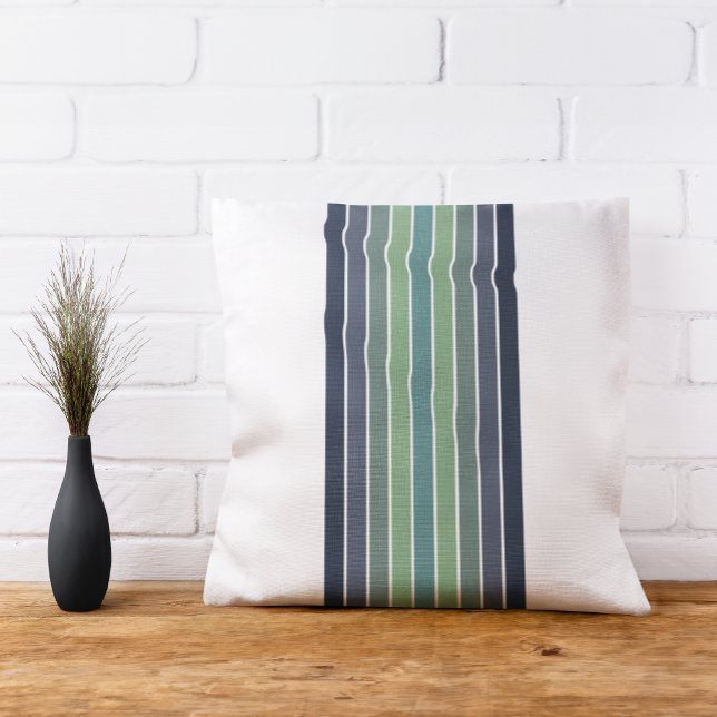 Cojín Decorativo Retro Blue & Green Surfboard Stried (Subido por el creador)