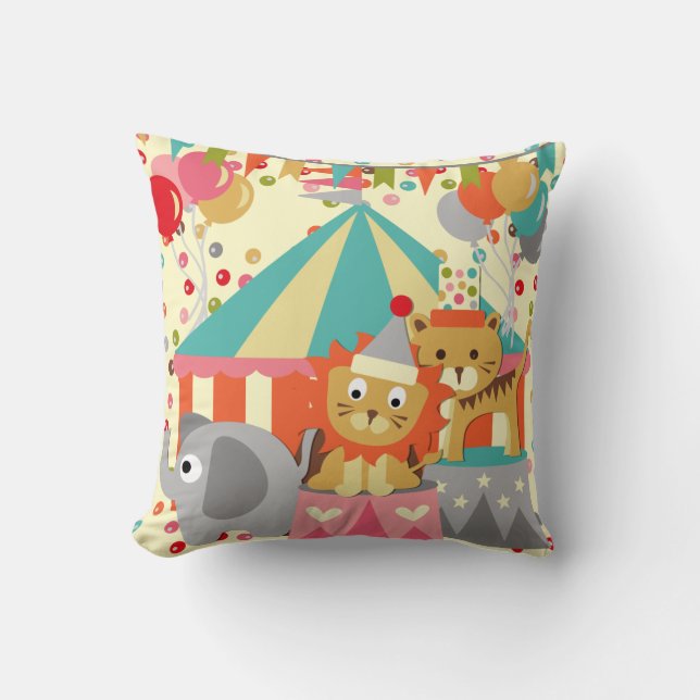 Cojín Decorativo Retro Circus MOJO Pillow (Anverso)