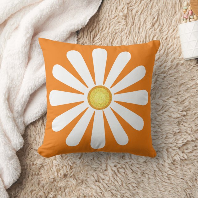 Cojín Decorativo Retro daisy orange (Manta)