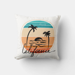 Cojín Decorativo Retro de atardecer de California