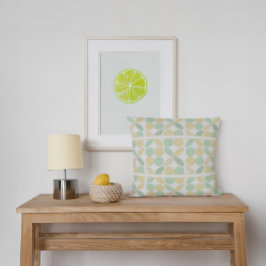 Cojín Decorativo Retro de cítricos limón/limón