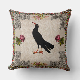 Cojín Decorativo Retro de cosecha colorida con encaje y flores