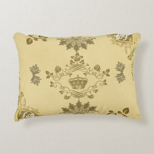Cojín Decorativo Retro de cosecha colorida con encaje y flores