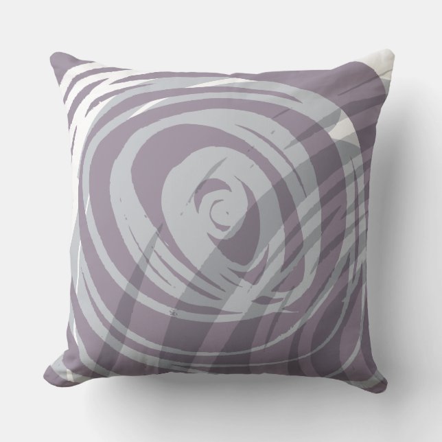 COJÍN DECORATIVO retro de DISEÑO ESPIRAL PLUM (Anverso)