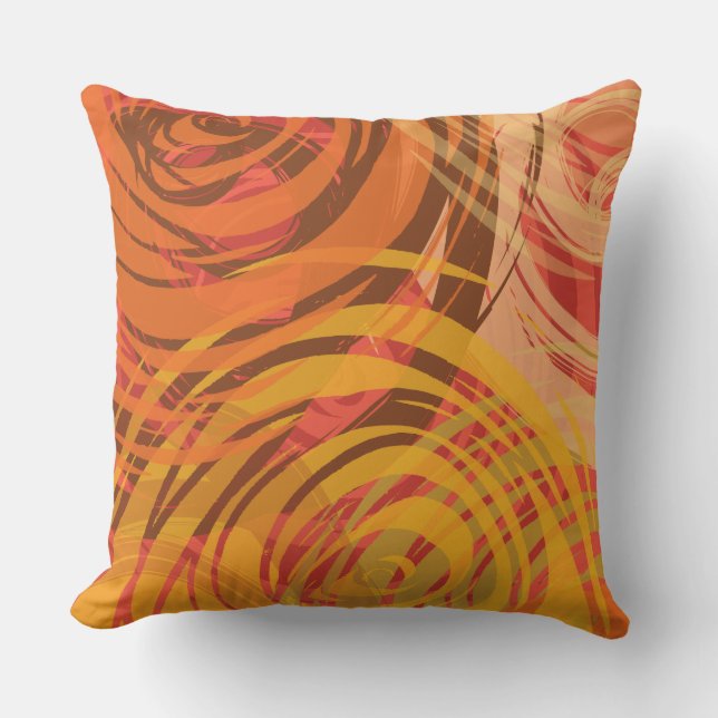 Cojín decorativo retro de diseño SPIRAL de Firey N (Anverso)