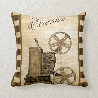 Cojín decorativo retro del proyector de película