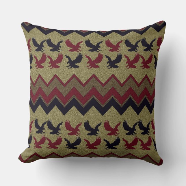 Cojín Decorativo Retro del Suroeste (Anverso)